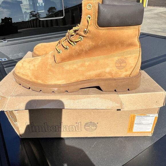 Timberland Boots Premium 6” Wheat Nubuck Waterproof 18094 Leather Work Men’s 13 main image 3